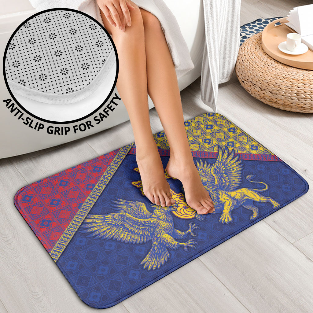Armenia Bathroom Set Golden Eagle And Lion Khachkar
