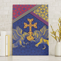 Armenia Canvas Wall Art Golden Eagle And Lion Khachkar