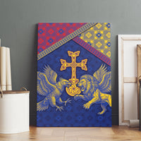 Armenia Canvas Wall Art Golden Eagle And Lion Khachkar