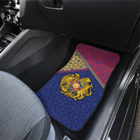 Armenia Car Mats Golden Eagle And Lion Khachkar