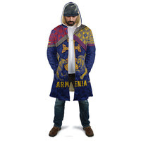 Personalized Armenia Cloak Golden Eagle And Lion Khachkar