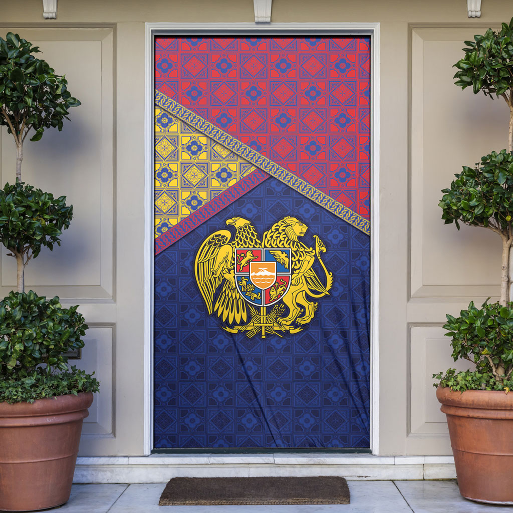 Armenia Door Cover Golden Eagle And Lion Khachkar