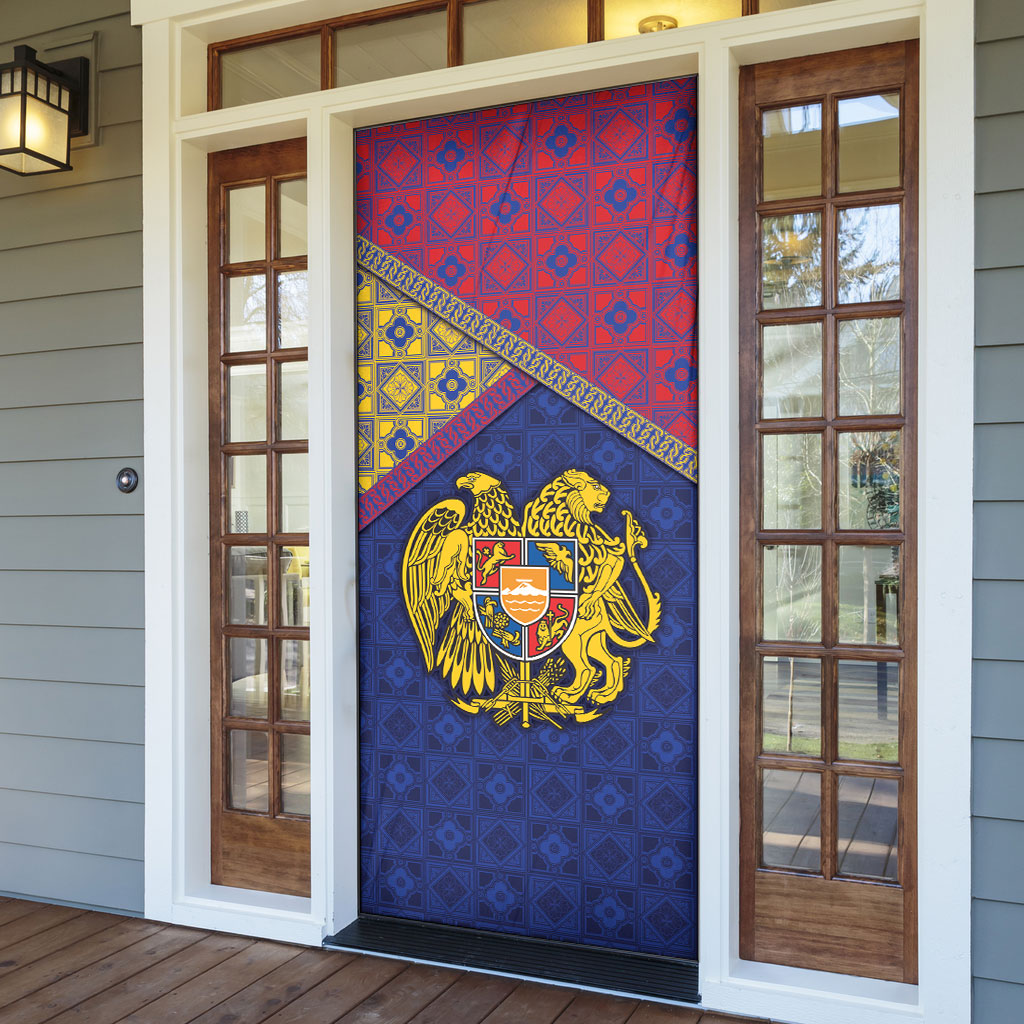 Armenia Door Cover Golden Eagle And Lion Khachkar