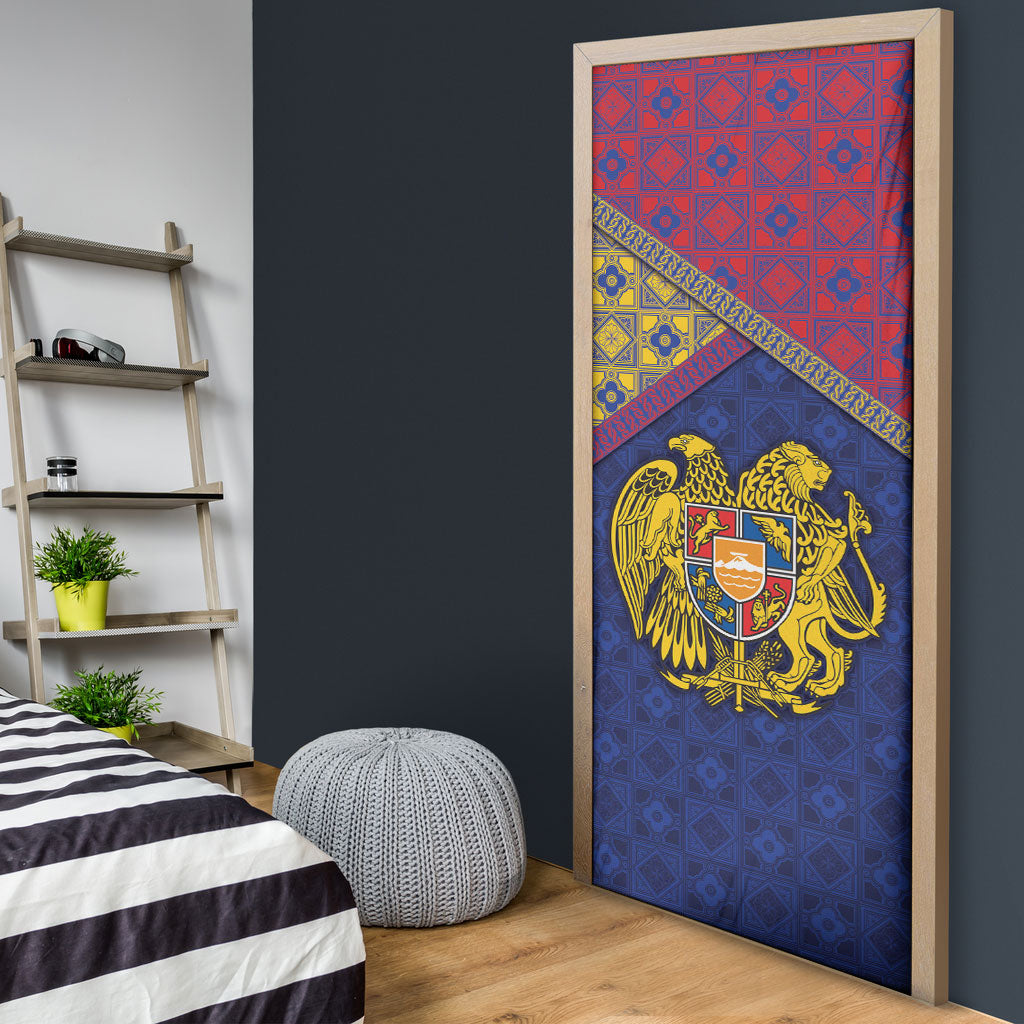 Armenia Door Cover Golden Eagle And Lion Khachkar
