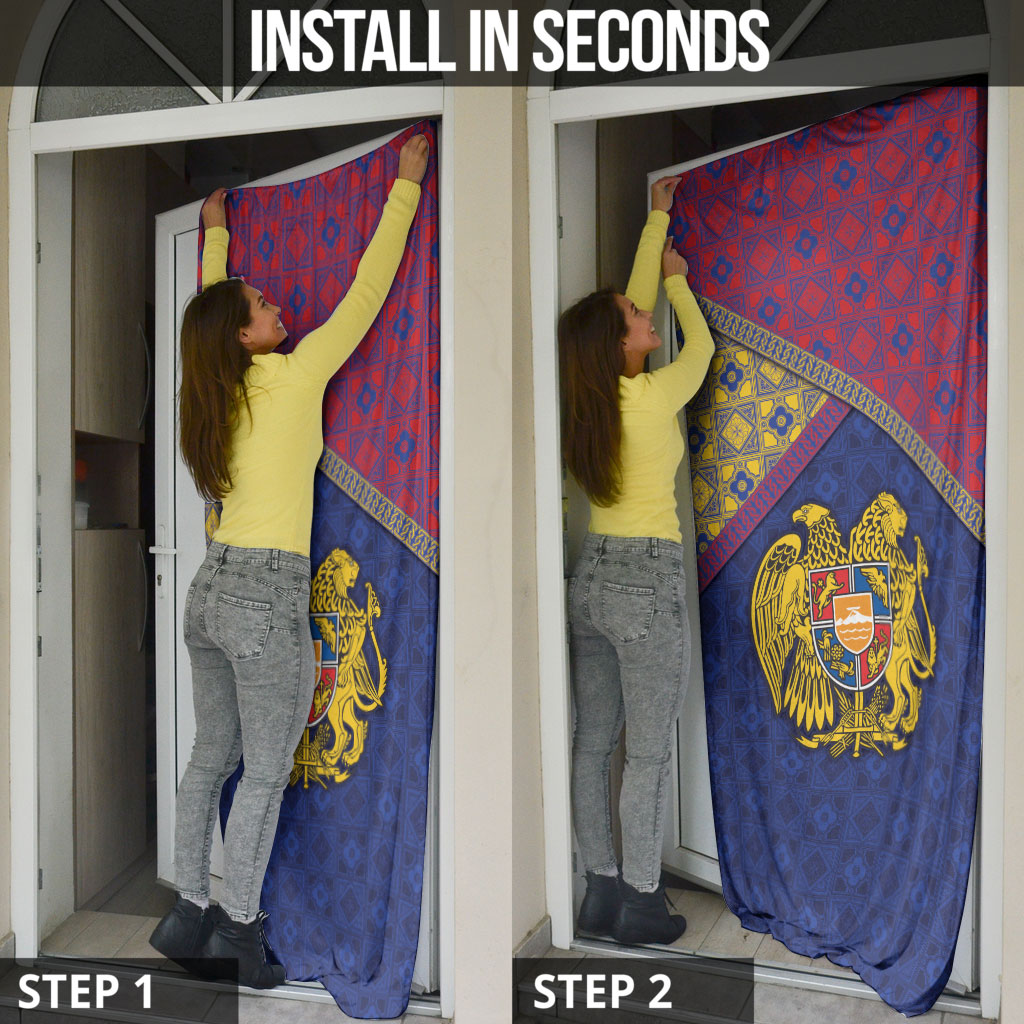 Armenia Door Cover Golden Eagle And Lion Khachkar