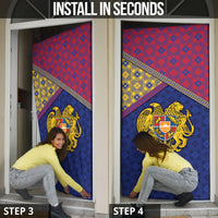 Armenia Door Cover Golden Eagle And Lion Khachkar