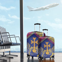 Armenia Luggage Cover Golden Eagle And Lion Khachkar