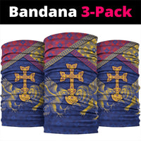 Armenia Neck Gaiter Golden Eagle And Lion Khachkar