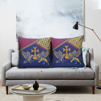 Armenia Pillow Cover Golden Eagle And Lion Khachkar