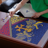 Armenia Puzzle Golden Eagle And Lion Khachkar