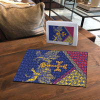 Armenia Puzzle Golden Eagle And Lion Khachkar