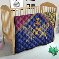 Armenia Quilt Golden Eagle And Lion Khachkar