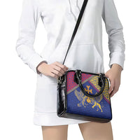 Armenia Shoulder Handbag Golden Eagle And Lion Khachkar