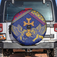 Armenia Spare Tire Cover Golden Eagle And Lion Khachkar