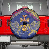 Armenia Spare Tire Cover Golden Eagle And Lion Khachkar