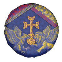 Armenia Spare Tire Cover Golden Eagle And Lion Khachkar