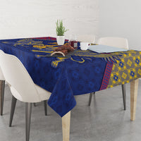 Armenia Tablecloth Golden Eagle And Lion Khachkar