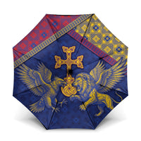 Armenia Umbrella Golden Eagle And Lion Khachkar