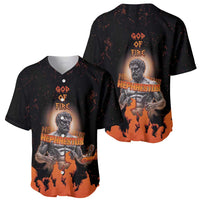 Ancient Greek Hephaestus Baseball Jersey God Of Fire - Wonder Print Shop