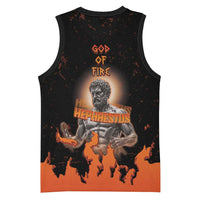 Ancient Greek Hephaestus Basketball Jersey God Of Fire - Wonder Print Shop