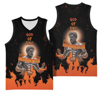 Ancient Greek Hephaestus Basketball Jersey God Of Fire - Wonder Print Shop