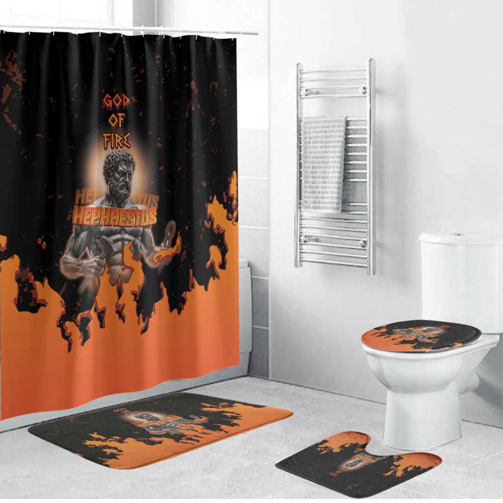 Ancient Greek Hephaestus Bathroom Set God Of Fire - Wonder Print Shop