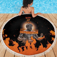 Ancient Greek Hephaestus Beach Blanket God Of Fire - Wonder Print Shop