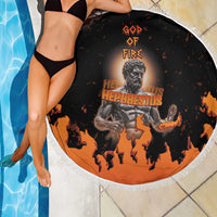 Ancient Greek Hephaestus Beach Blanket God Of Fire - Wonder Print Shop