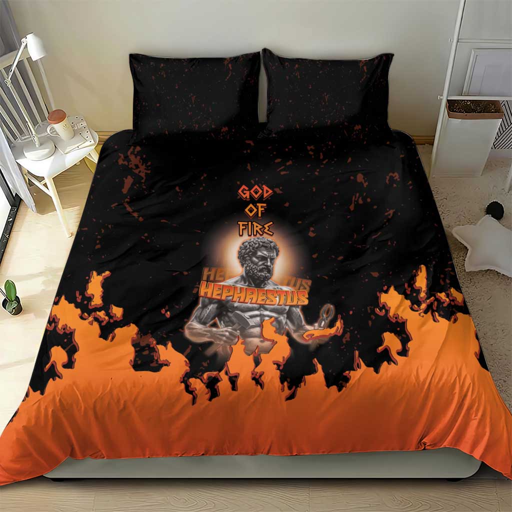 Ancient Greek Hephaestus Bedding Set God Of Fire - Wonder Print Shop