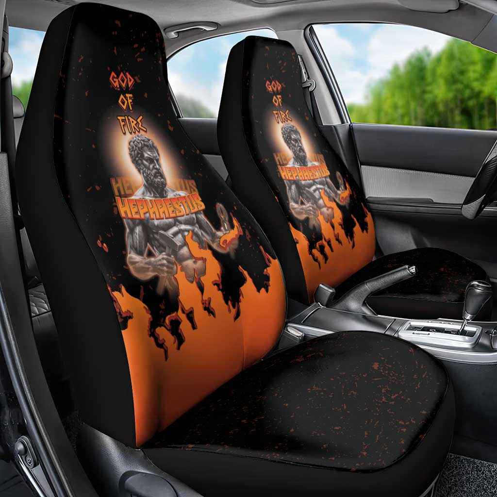 Ancient Greek Hephaestus Car Seat Cover God Of Fire - Wonder Print Shop