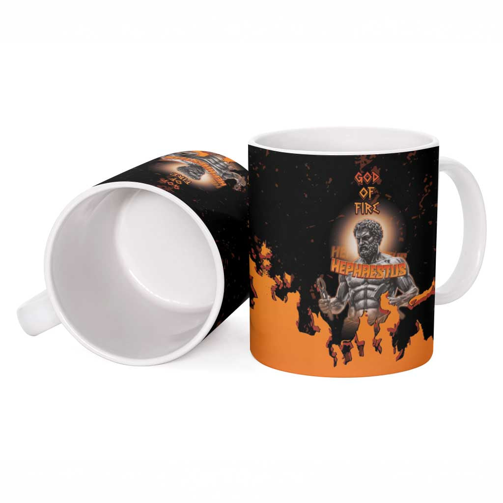 Ancient Greek Hephaestus Ceramic Mug God Of Fire - Wonder Print Shop