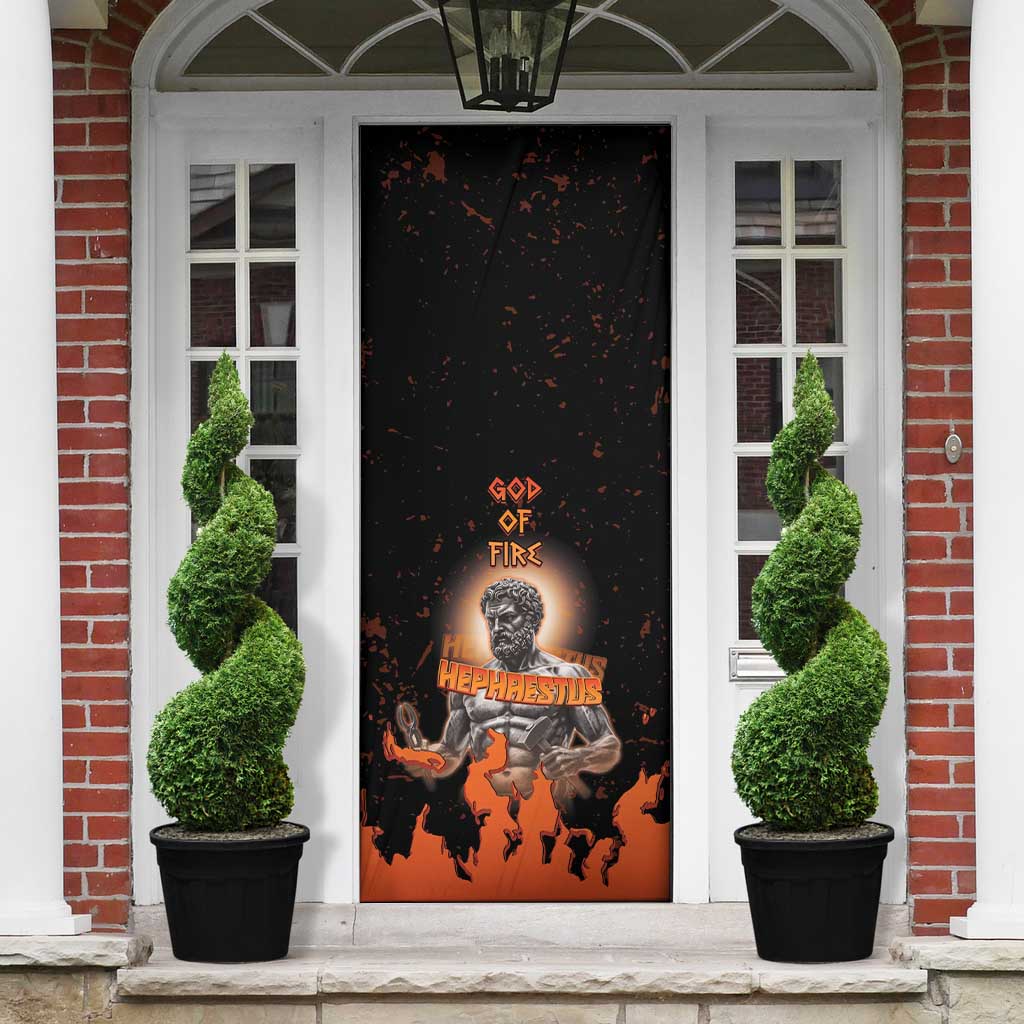 Ancient Greek Hephaestus Door Cover God Of Fire - Wonder Print Shop