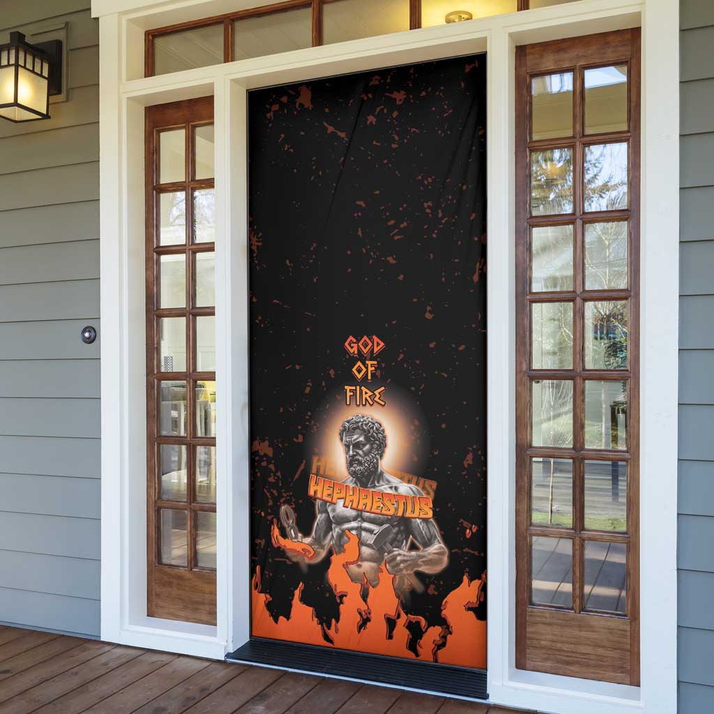 Ancient Greek Hephaestus Door Cover God Of Fire - Wonder Print Shop