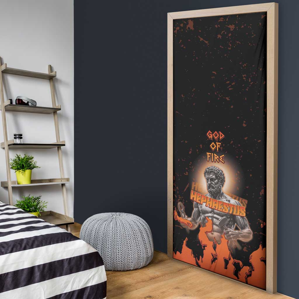 Ancient Greek Hephaestus Door Cover God Of Fire - Wonder Print Shop