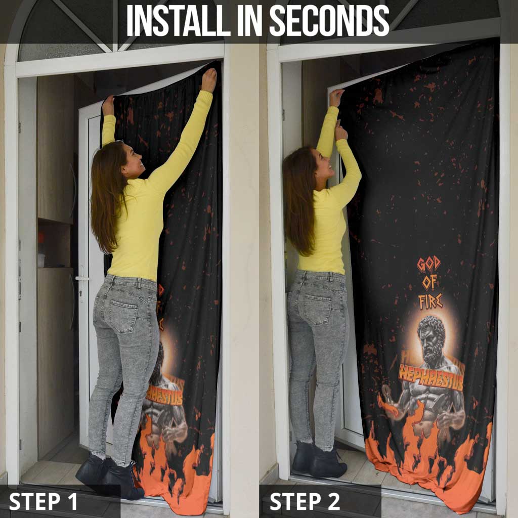 Ancient Greek Hephaestus Door Cover God Of Fire - Wonder Print Shop