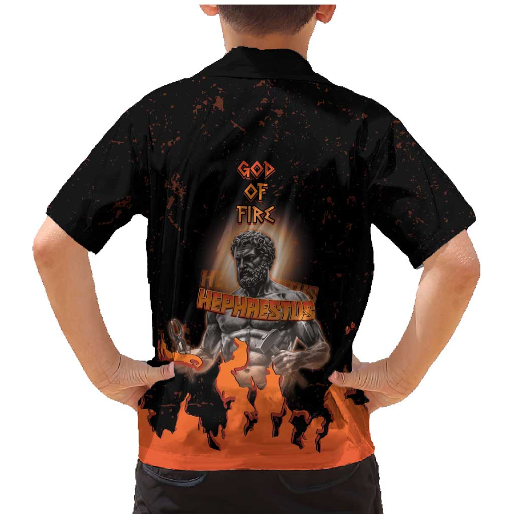 Ancient Greek Hephaestus Family Matching Mermaid Dress and Hawaiian Shirt God Of Fire - Wonder Print Shop