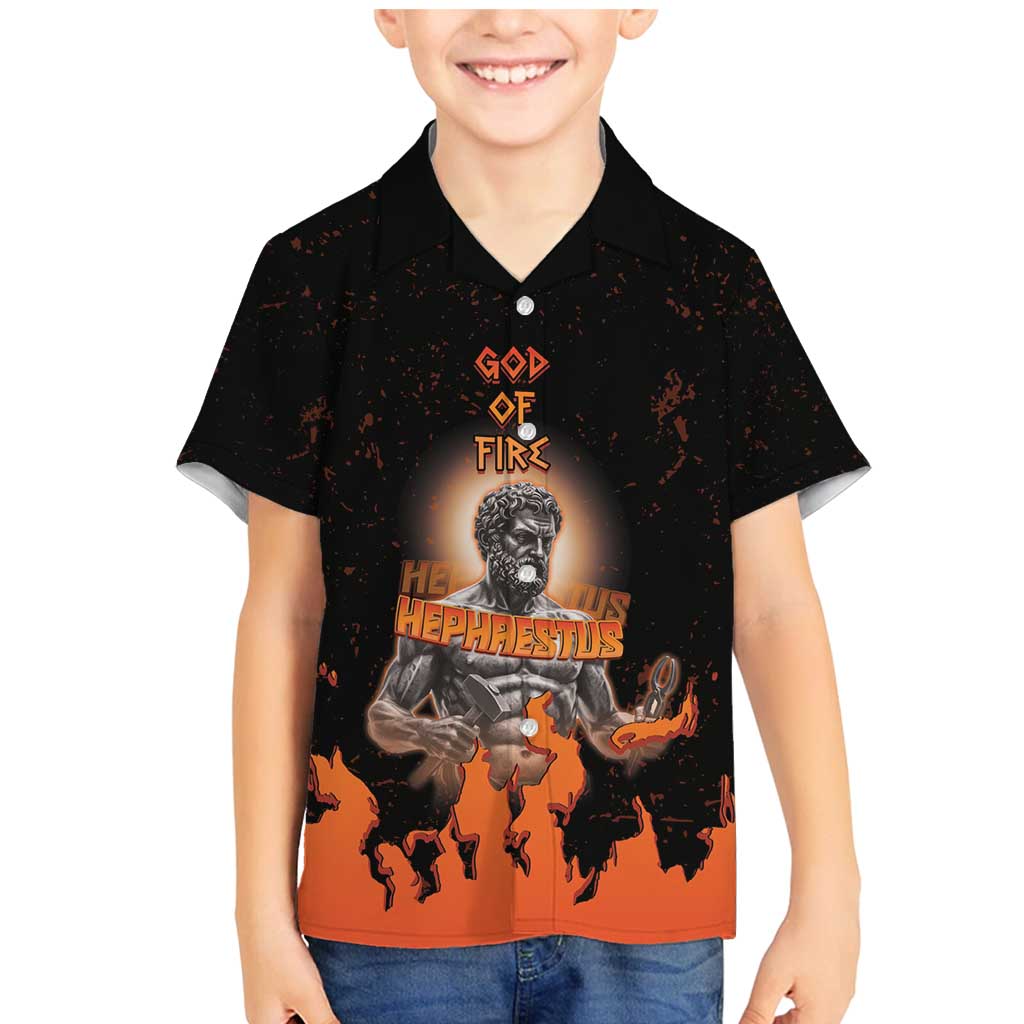 Ancient Greek Hephaestus Family Matching Mermaid Dress and Hawaiian Shirt God Of Fire - Wonder Print Shop