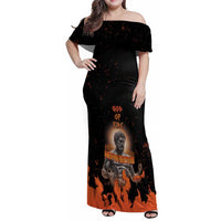 Ancient Greek Hephaestus Family Matching Off Shoulder Maxi Dress and Hawaiian Shirt God Of Fire - Wonder Print Shop