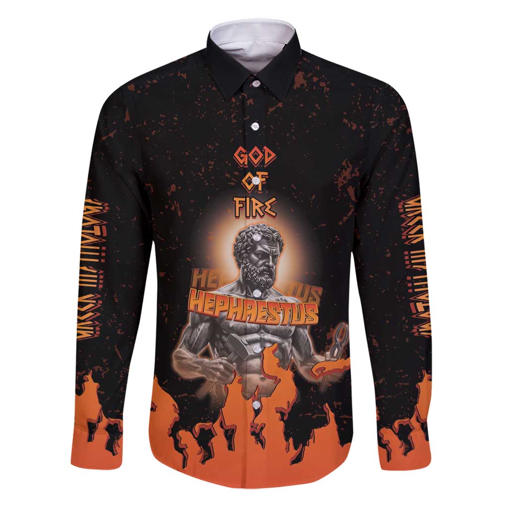 Ancient Greek Hephaestus Family Matching Puletasi and Hawaiian Shirt God Of Fire - Wonder Print Shop