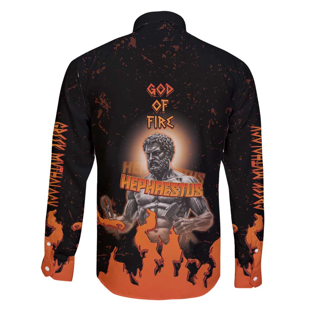 Ancient Greek Hephaestus Family Matching Short Sleeve Bodycon Dress and Hawaiian Shirt God Of Fire - Wonder Print Shop