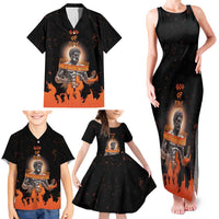 Ancient Greek Hephaestus Family Matching Tank Maxi Dress and Hawaiian Shirt God Of Fire - Wonder Print Shop