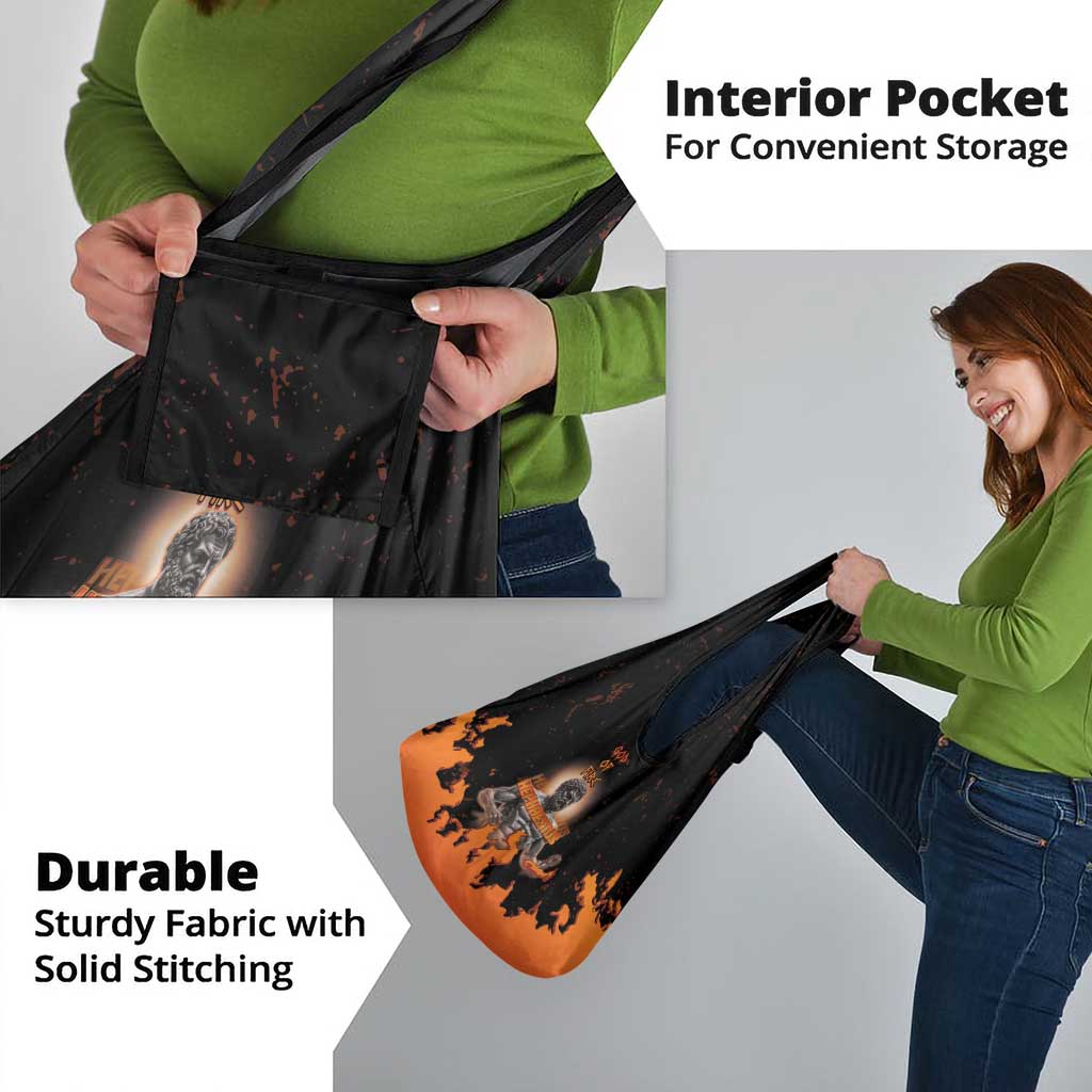 Ancient Greek Hephaestus Grocery Bag God Of Fire - Wonder Print Shop