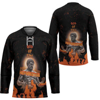 Ancient Greek Hephaestus Hockey Jersey God Of Fire - Wonder Print Shop
