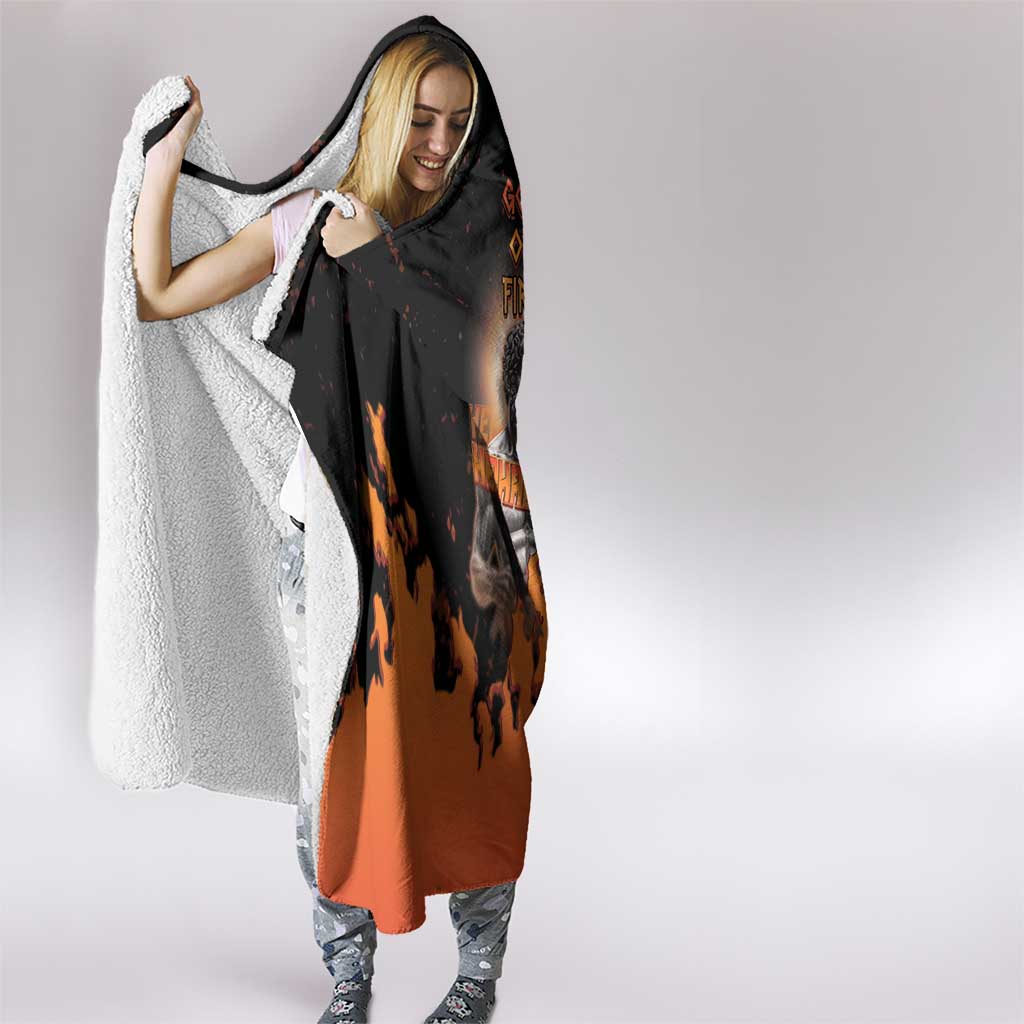 Ancient Greek Hephaestus Hooded Blanket God Of Fire - Wonder Print Shop