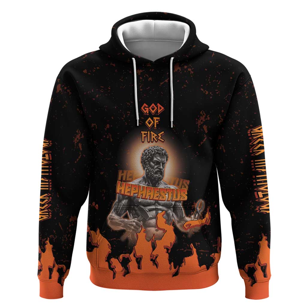 Ancient Greek Hephaestus Hoodie God Of Fire - Wonder Print Shop