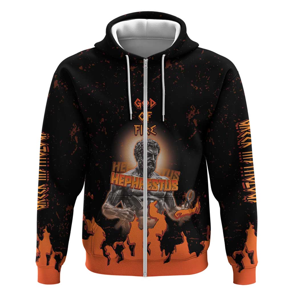 Ancient Greek Hephaestus Hoodie God Of Fire - Wonder Print Shop