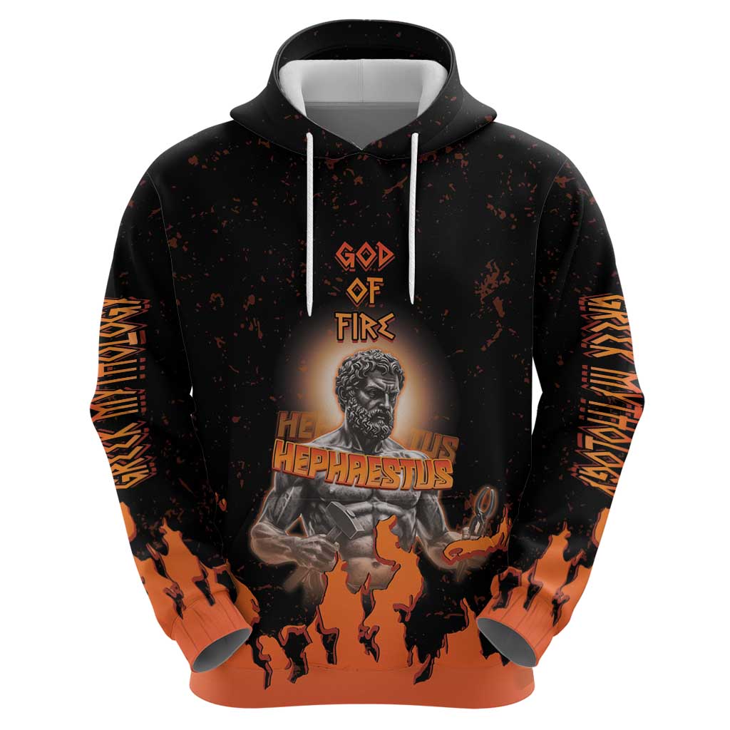 Ancient Greek Hephaestus Hoodie God Of Fire - Wonder Print Shop