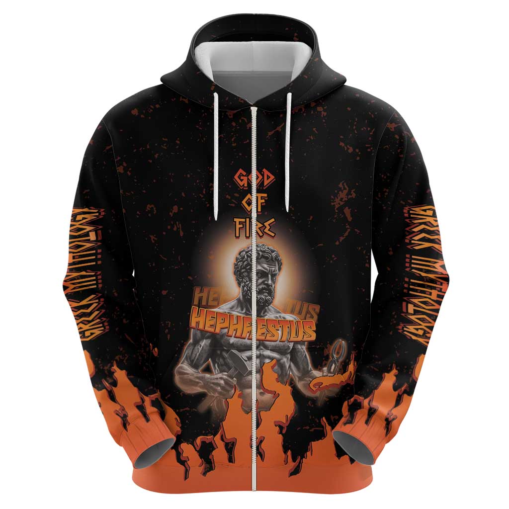 Ancient Greek Hephaestus Hoodie God Of Fire - Wonder Print Shop