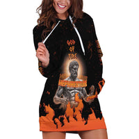 Ancient Greek Hephaestus Hoodie Dress God Of Fire - Wonder Print Shop