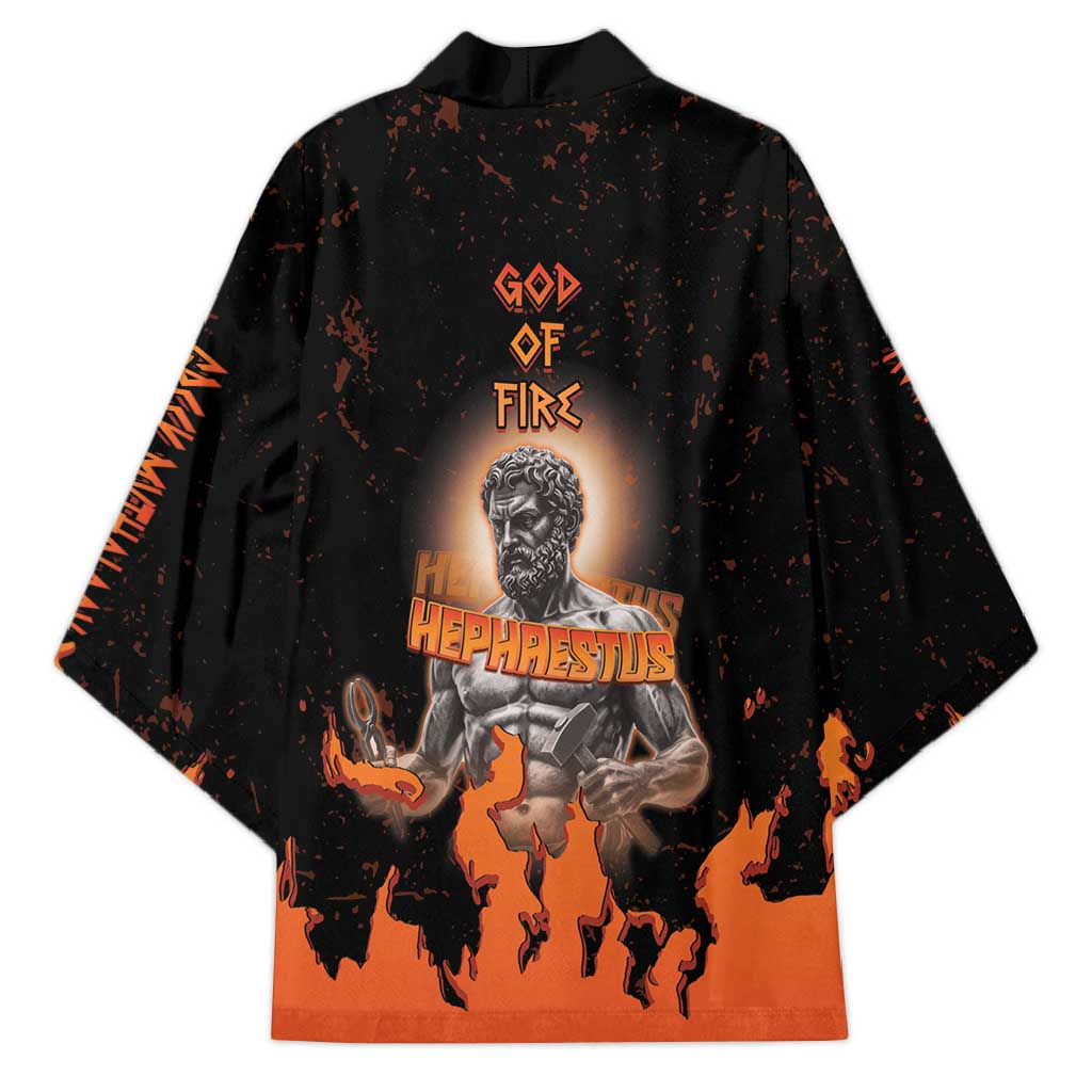 Ancient Greek Hephaestus Kimono God Of Fire - Wonder Print Shop